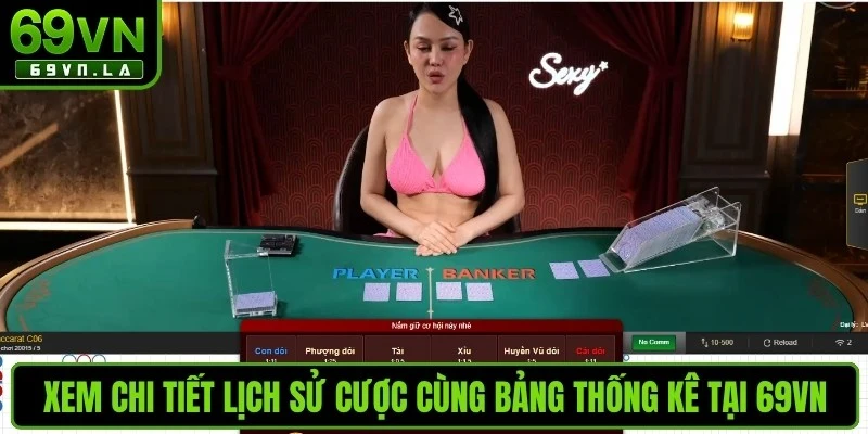 Xem chi tiết lịch sử cược cùng bảng thống kê tại 69VN 